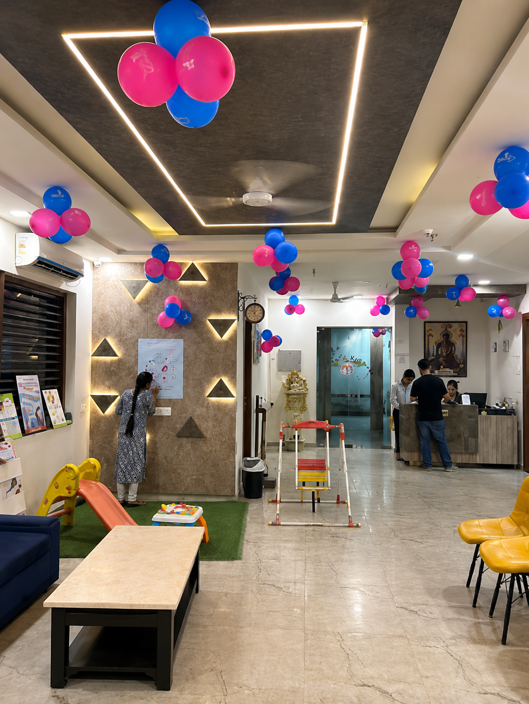 Reception area at Umang Medical Centre