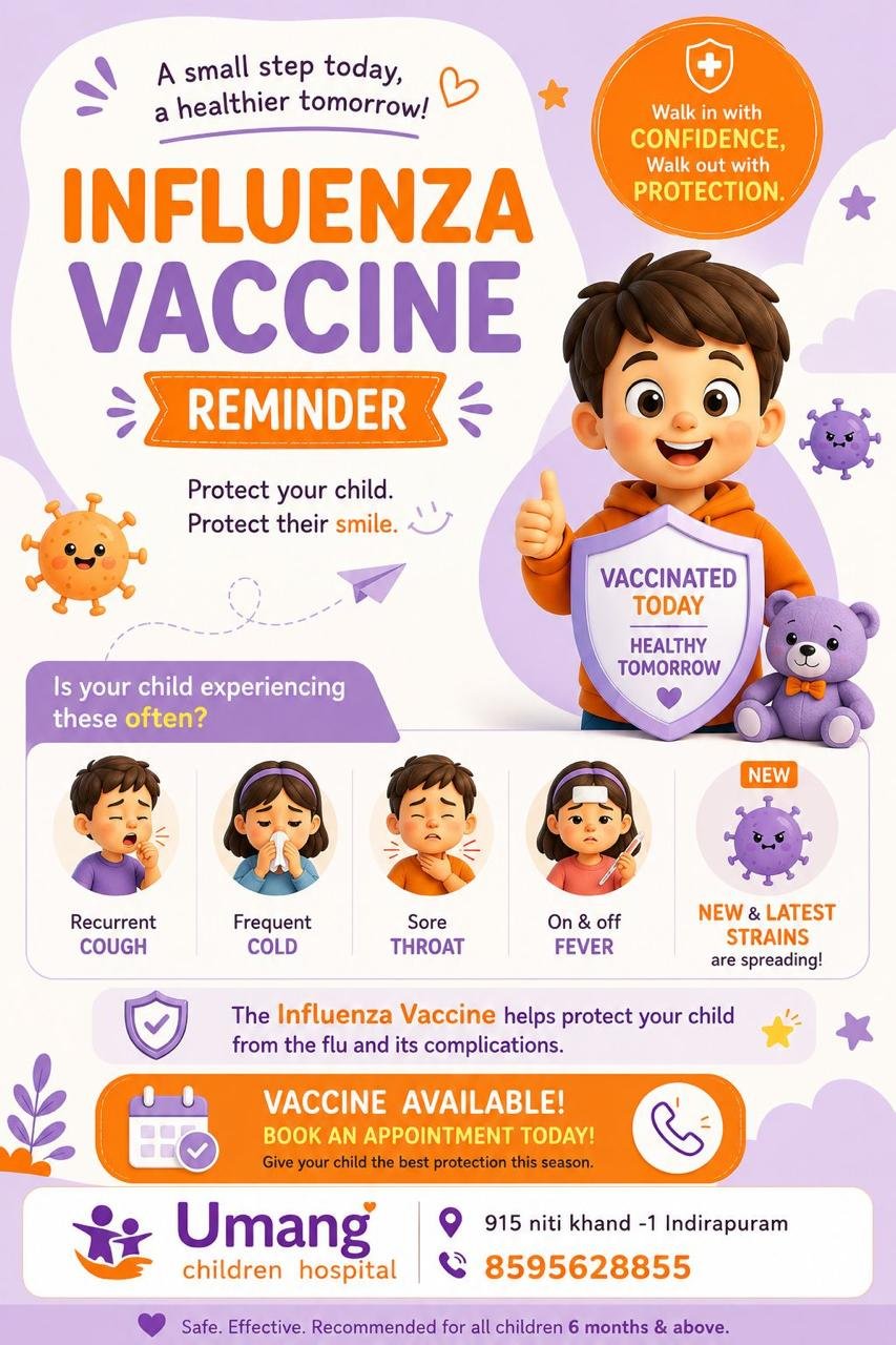 Pediatric vaccination care at Umang Medical Centre